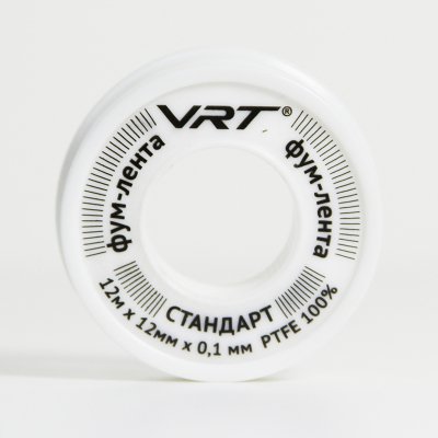ФУМ лента для воды VRT 12 мм х 0,1 мм х 12 м 530753