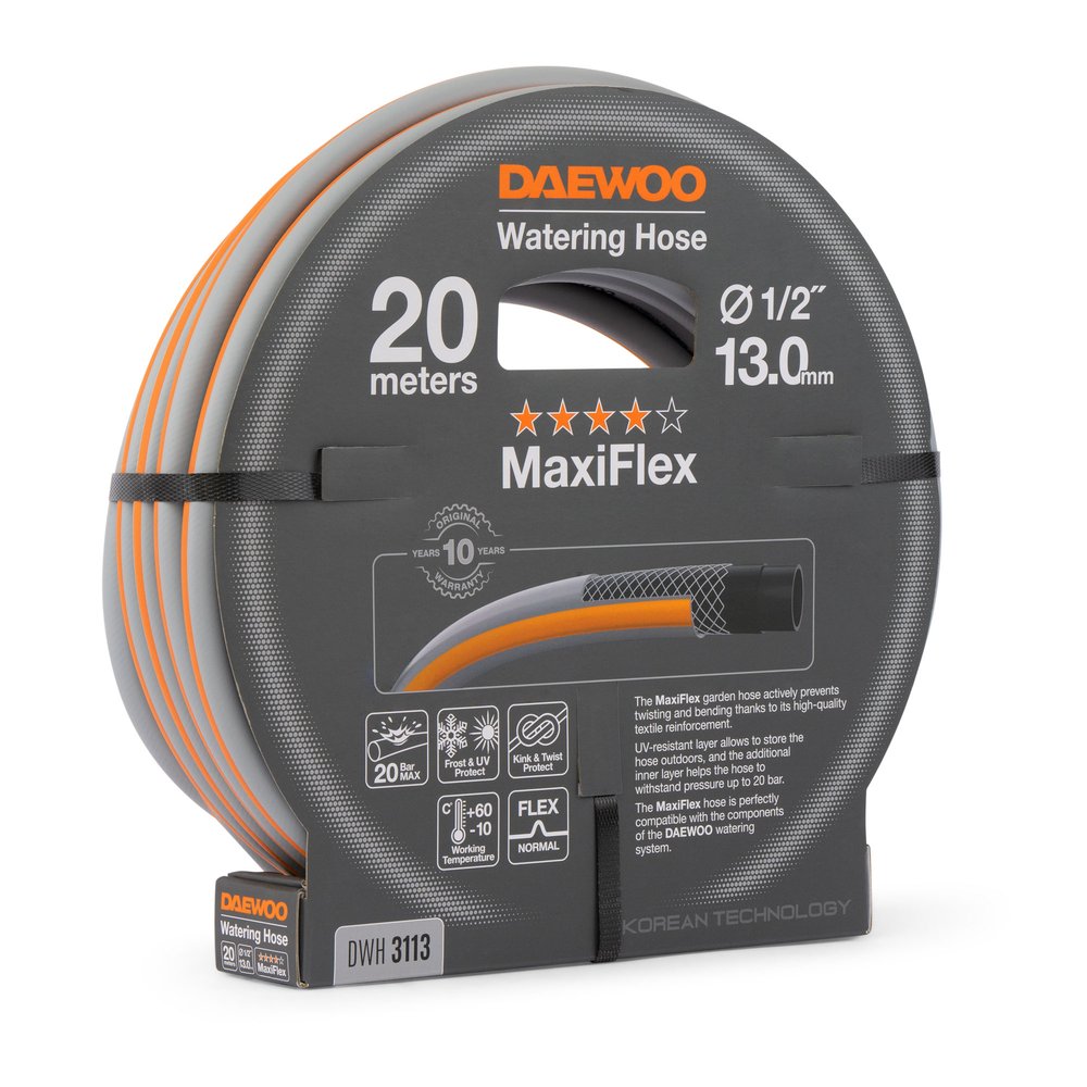 Шланг DAEWOO maxiflex диаметром 1/2 13 мм, 20 м DWH 3113