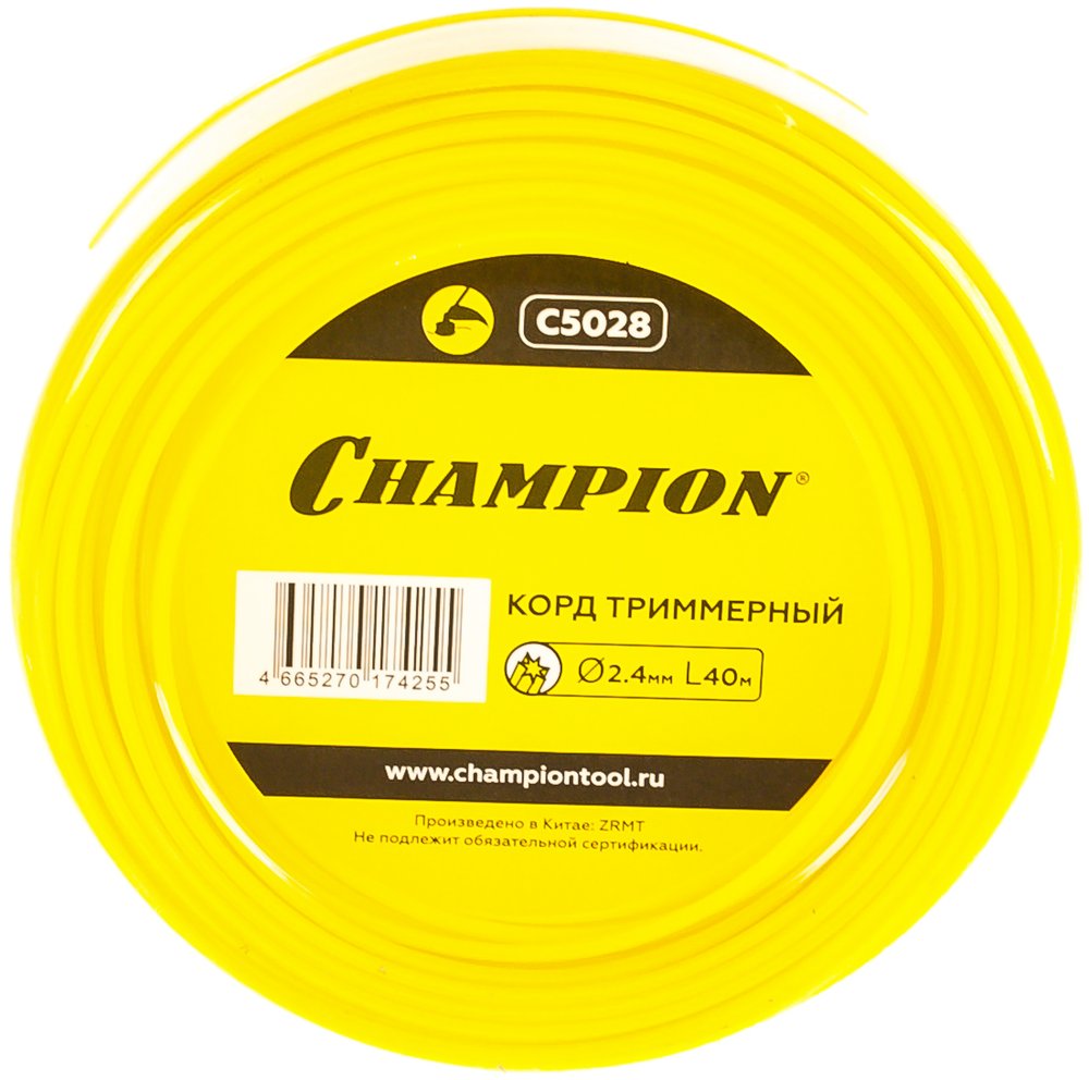 Корд триммерный Star (2.4 мм, 40 м) Champion C5028