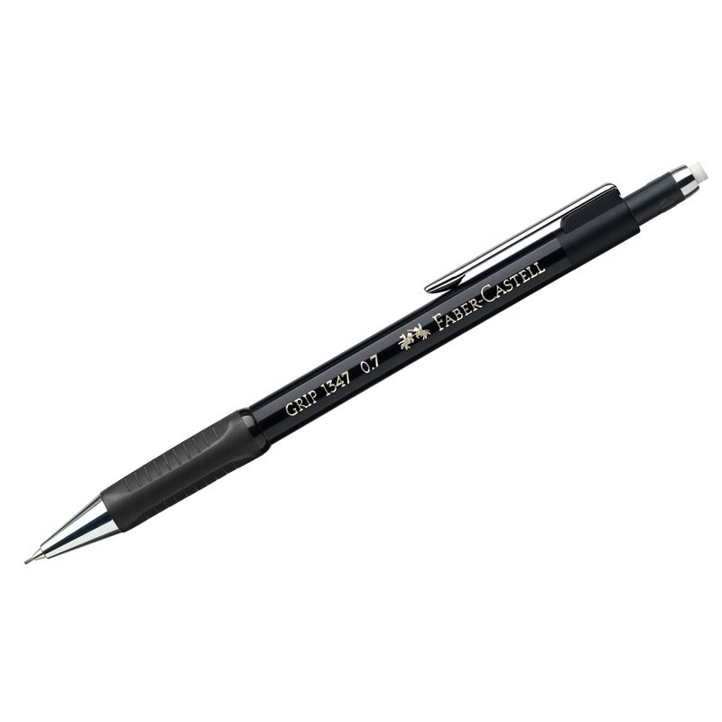 Механический карандаш Faber-Castell Grip 1347 B, 0.7 мм, грип, с ластиком, автоподача грифеля 134799