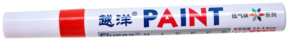 Маркер-краска Flysea по металлу Paint Marker FS-110 с наконечником (2-4 мм), красный FS-110-red
