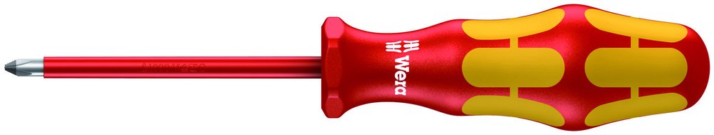 Отвёртка диэлектрическая Wera, VDE, PH 1х80 мм, WE-006152