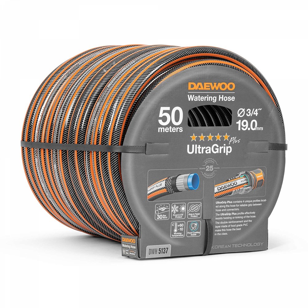 Шланг DAEWOO ultragrip, 3/4', 19 мм, 50 м DWH 5137