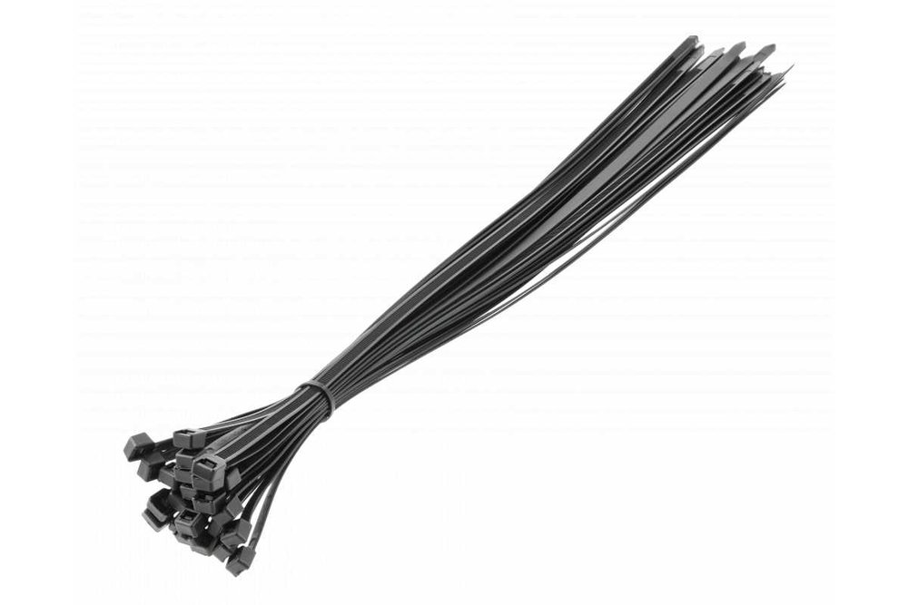 Нейлоновые стяжки HOEGERT TECHNIK 9x600 мм, 25 шт., черные HT2C716