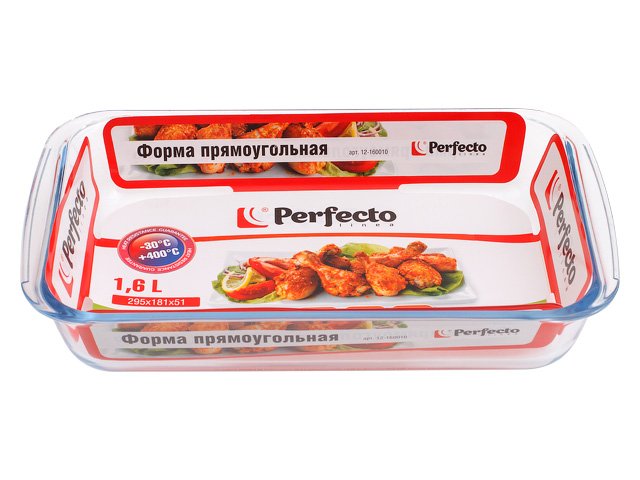Форма для выпечки PERFECTO LINEA из жаропрочного стекла прямоугольная 1.6 л 12-160010