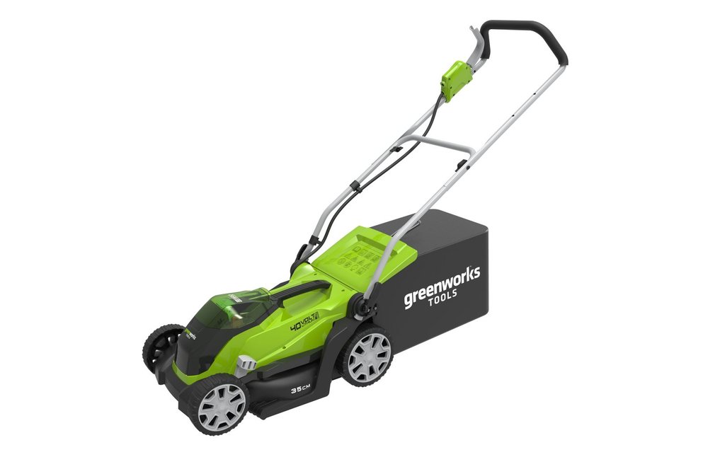 Газонокосилка аккумуляторная G40LM35 40V 35 см без АКБ и ЗУ GreenWorks 2501907