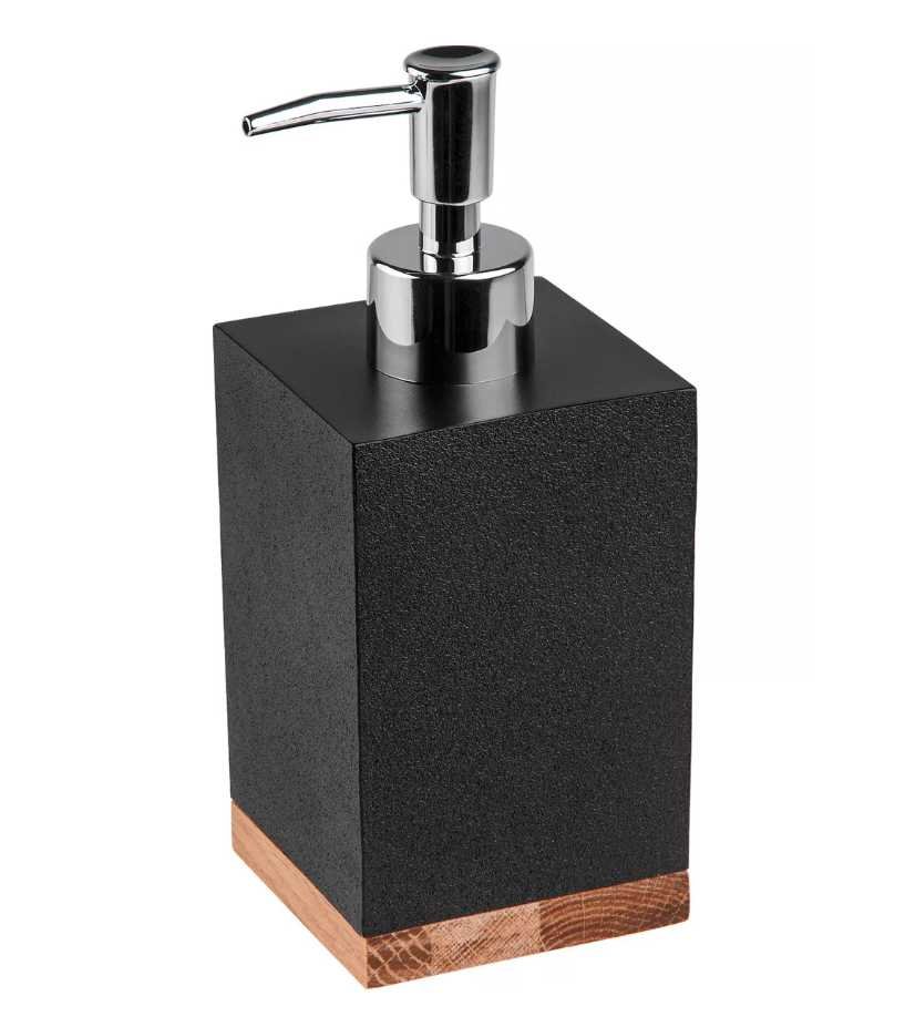 Диспенсер (дозатор) для мыла WOOD BLISS PERFECTO LINEA черный 35-720101 ЦЕ-0238472955