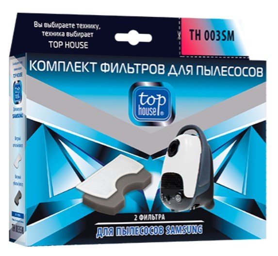 Комплект фильтров TH 003SM для пылесосов SAMSUNG 2 шт TOP HOUSE 392838