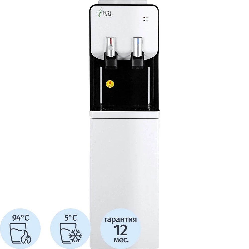 Кулер Ecotronic M40-LF white-black, напольный