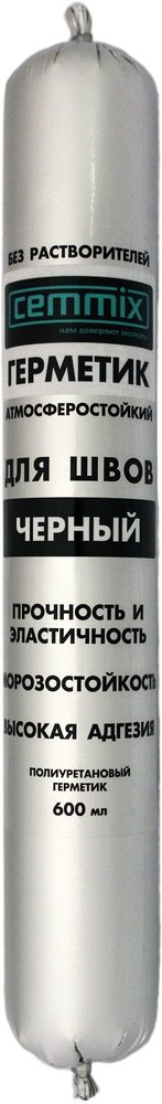 Клей-герметик для швов CEMMIX 600 мл черный 82577379