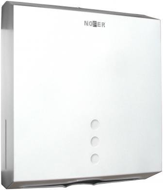 Диспенсер для бумажных полотенец из стали Nofer белый 04006.W