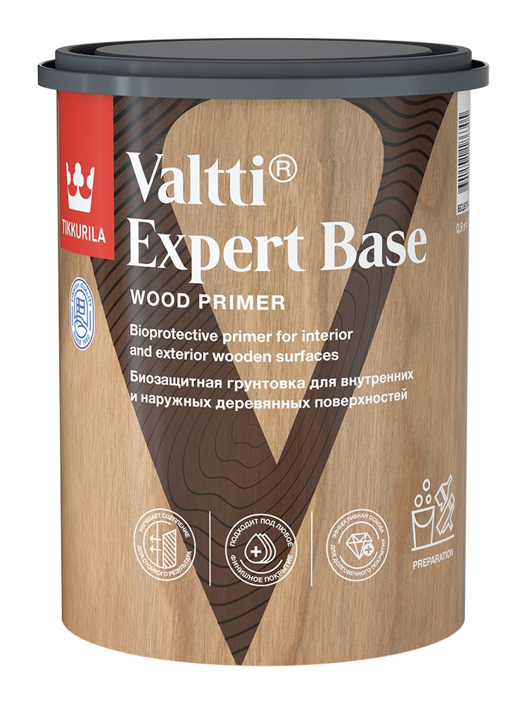 Грунтовочный антисептик Tikkurila VALTTI EXPERT BASE 0,9л 700009578
