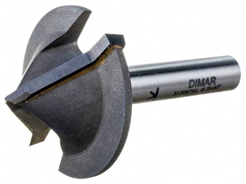 Фреза пазовая V-образная по гипсокартону (35x17х49 мм, 90 гр, хвостовик 8 мм) Dimar 51209755