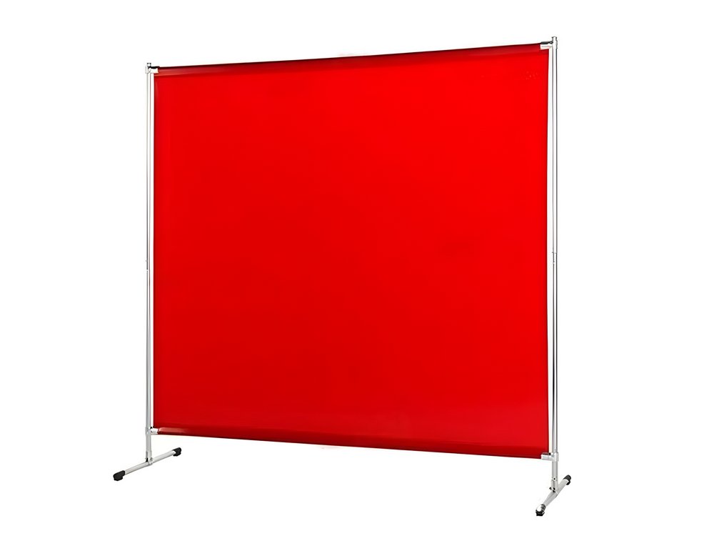 Экран 2000x2000 мм c красной защитной шторкой Red 1700x2000 мм FABTEC 64082