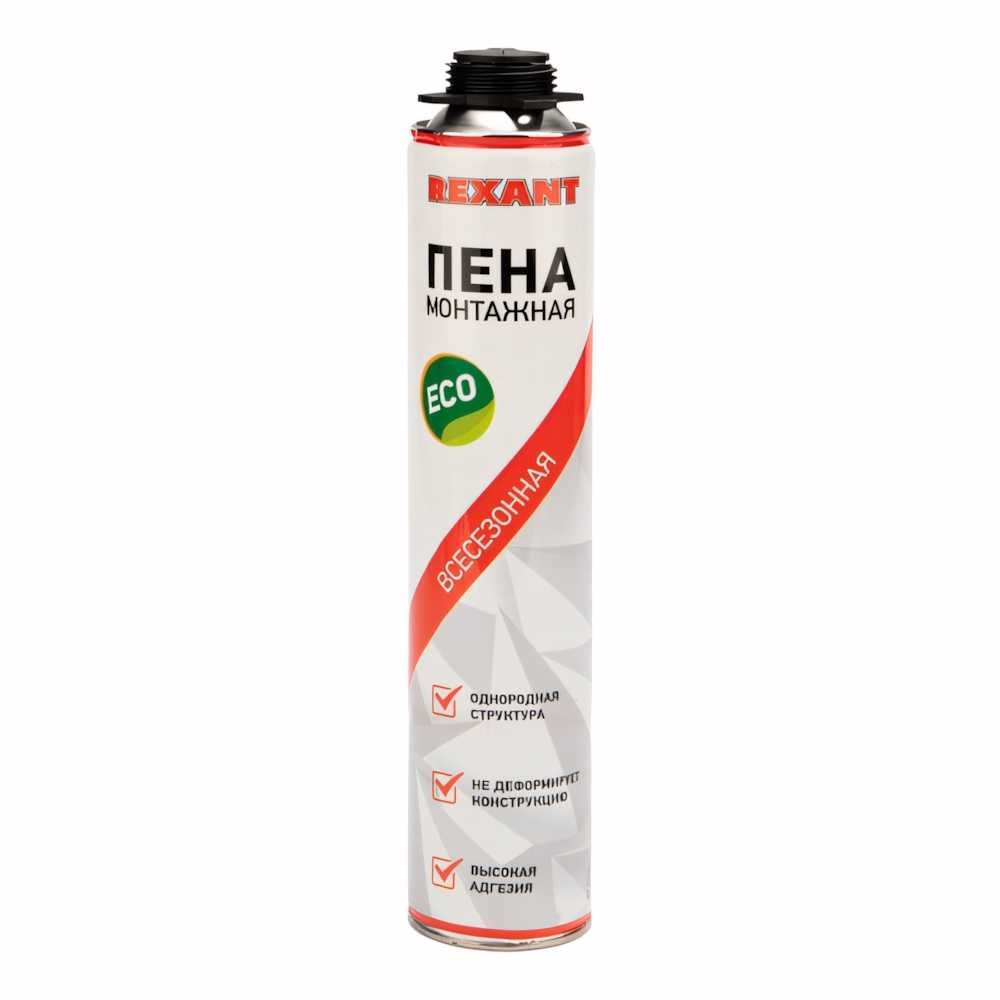 Монтажная пена для пистолета REXANT всесезонная 40 л eco 89-0903