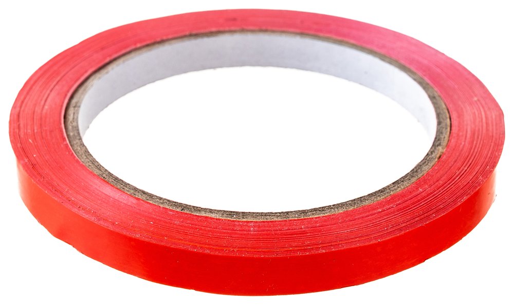 Упаковочная лента PVC Folsen 9ммx66м красная 54мк 0777090