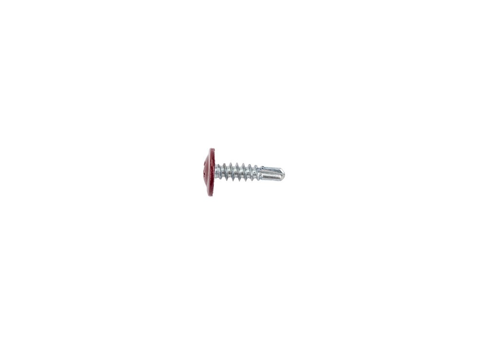 Саморез крепежная техника прессшайба, красное вино, 4,2x16 ral 3005, сверло, 50 шт. 10682