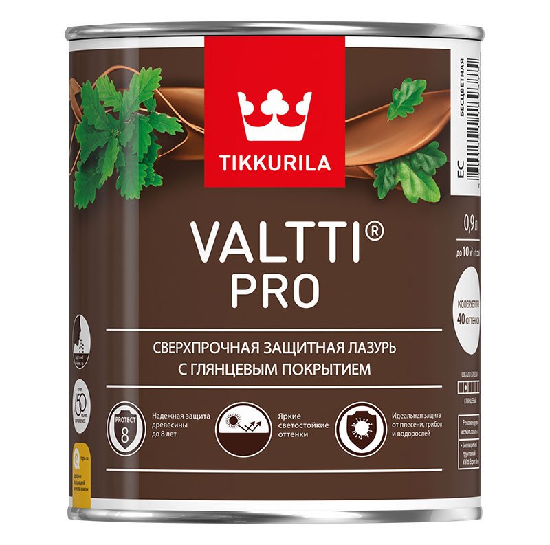 Антисептик Tikkurila VALTTI PRO EC глянцевый 0,9 л 700010327