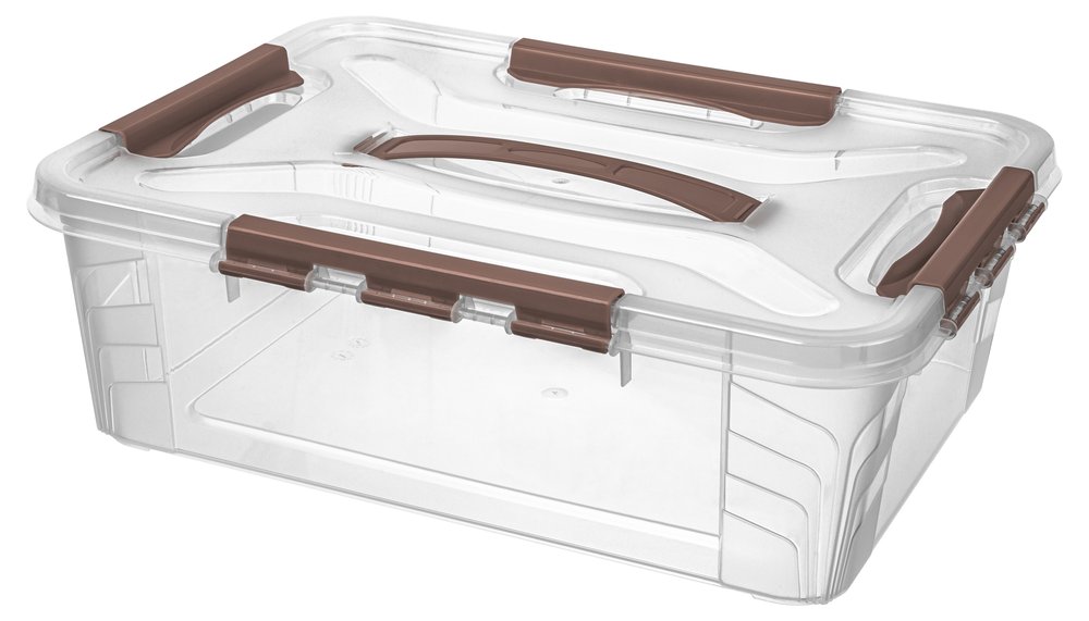 Универсальный ящик для хранения Econova Grand Box с замками и ручкой, 10 л 433200314
