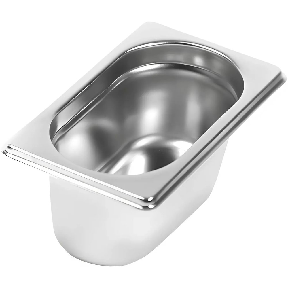 Гастроемкость Mgsteel нерж.сталь 1/9 H-100мм (176х108), 39087