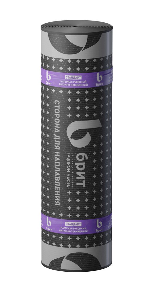 Рулонный битумно-полимерный материал БРИТ Стандарт ЭКП, 10 м DSC14009