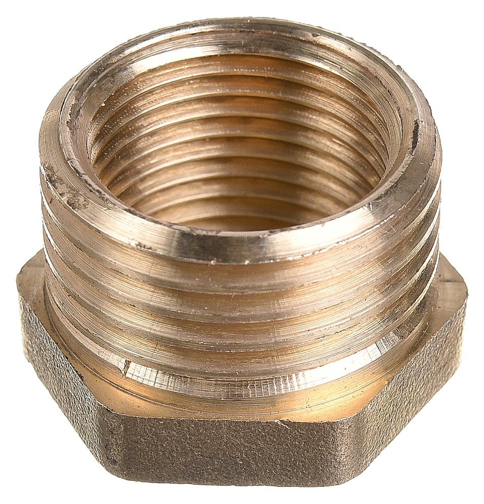 Футорка LD PRIDE DN15х10 (1/2' НР х 3/8' ВР) латунь никель с биркой LD.67.517.15х10