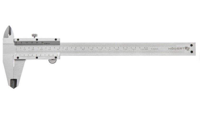 Штангеyциркуль HOEGERT TECHNIK 150 мм, DIN 862 HT4M270