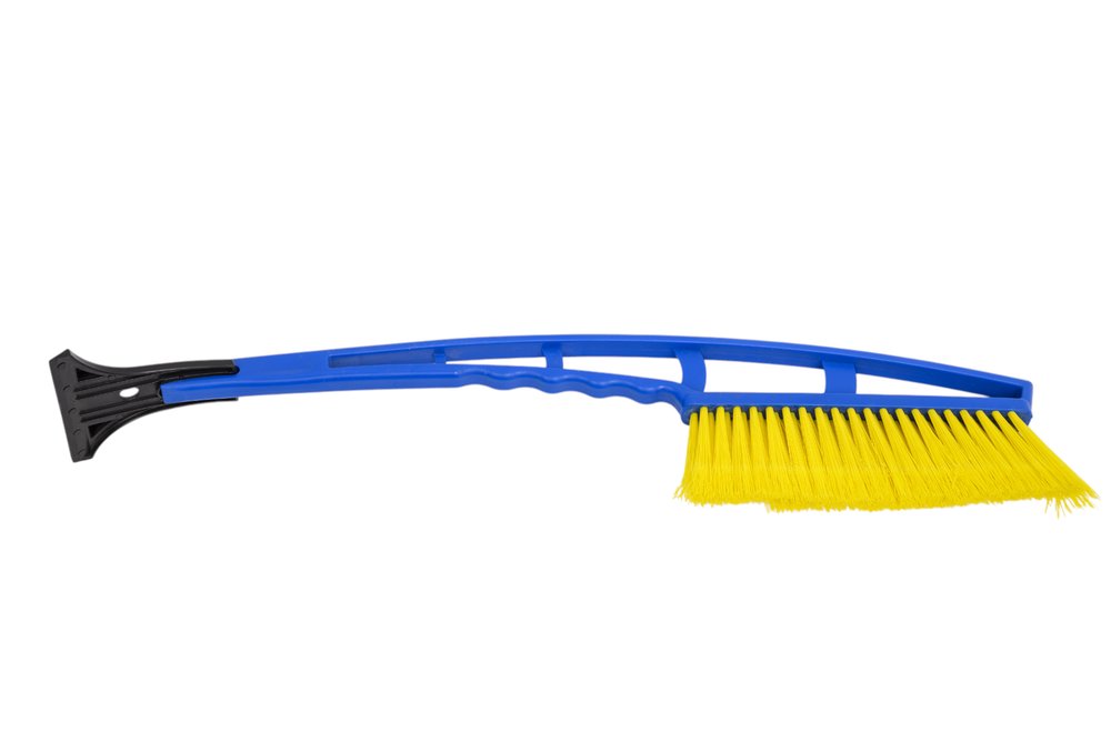 Щетка сметка со скребком DolleX 55 см цветная SNW-55C