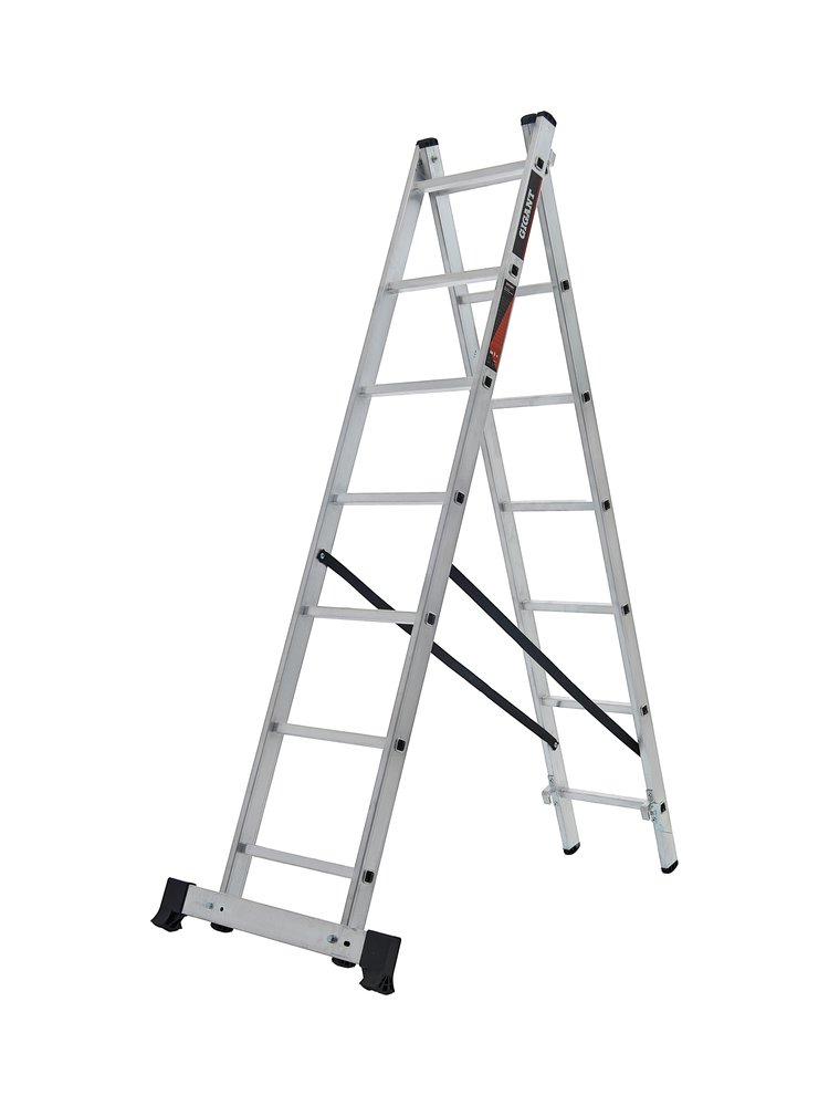 Двухсекционная лестница Gigant 7 ступеней L-02 2х7