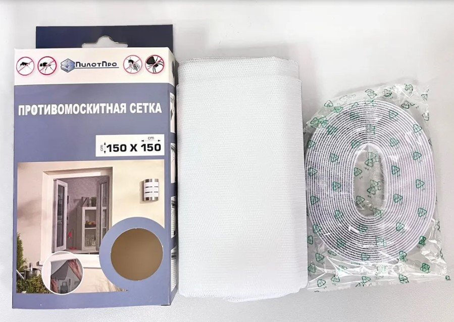 Сетка антимоскитная ПилотПро 1,5x1,5 м, белая 18713