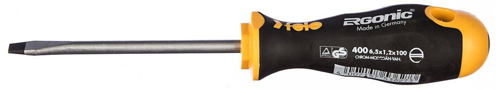 Плоская шлицевая отвертка 6,5х1,2х100 Felo Ergonic 40065310