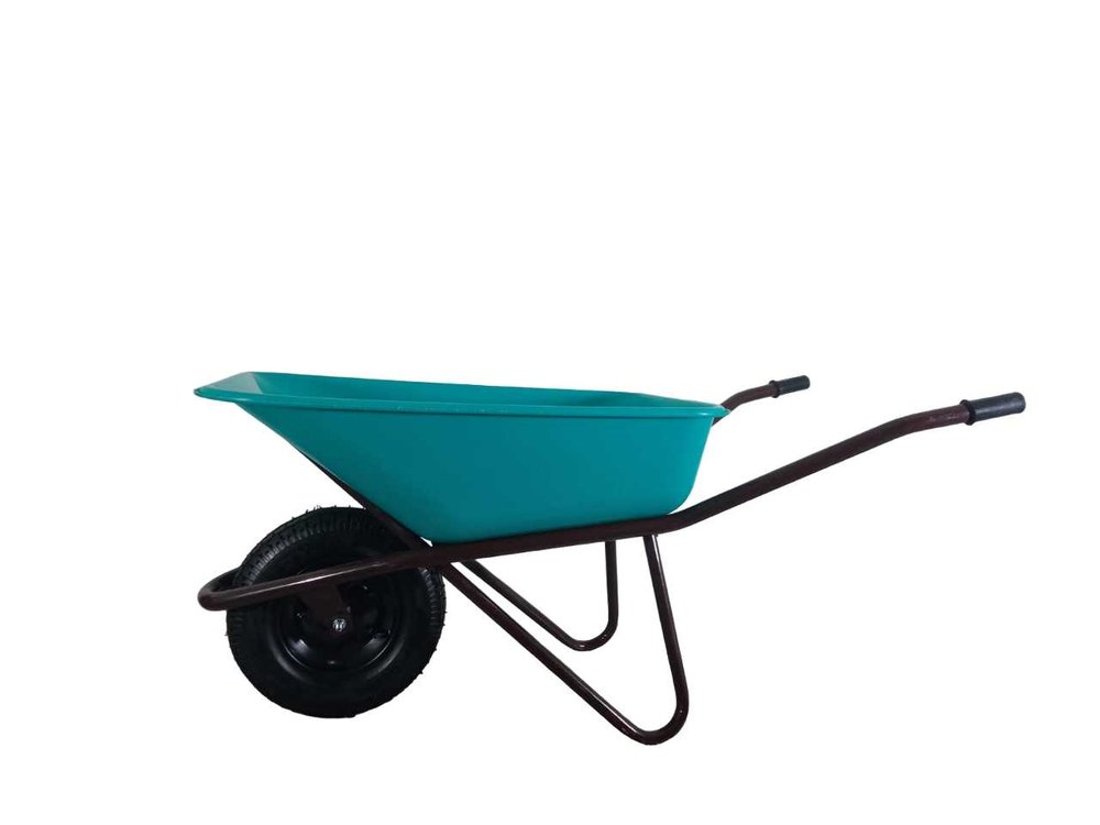 Строительная одноколесная тачка LWI 130 л, 230 кг, сверхпрочное полимерное корыто LWI130PROFI