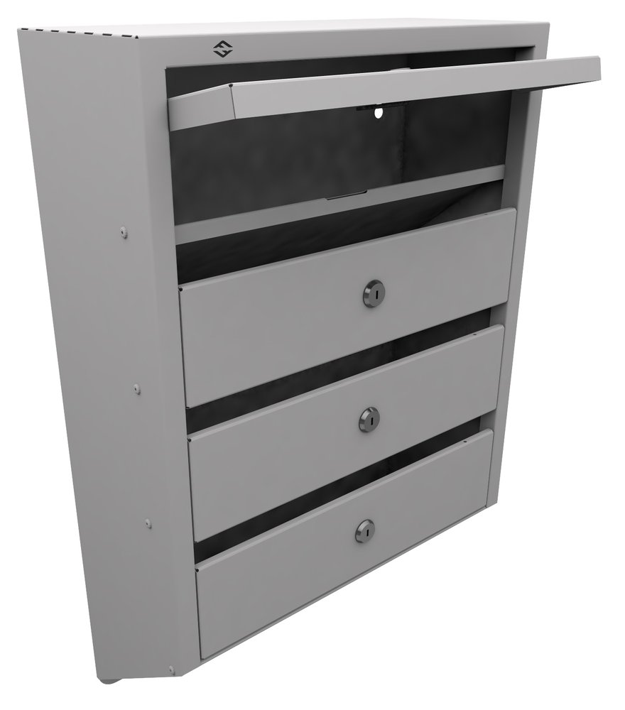 Почтовый ящик FerrumFormat Оптима Люкс 4 серый 4620065511097