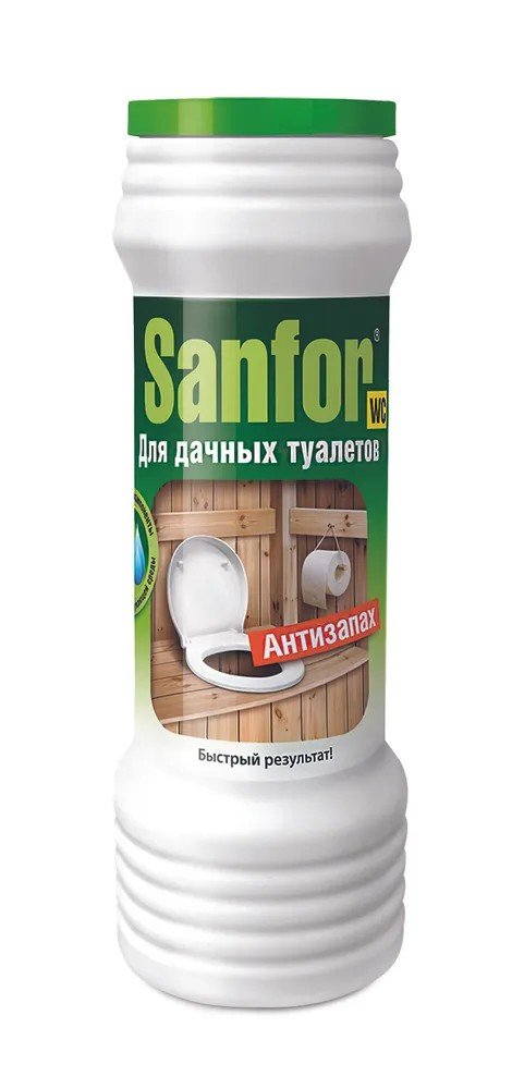 Средство дезодорирующее Антизапах 400 г для дачных туалетов SANFOR 10188
