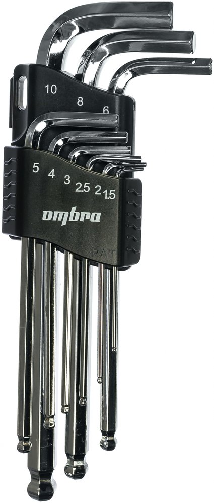 Комплект угловых шестигранников Ombra OMT9S