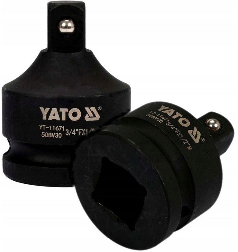 Переходник YATO 3/4' F x 1/2' M ударный YT-11671, 361411671 228 1