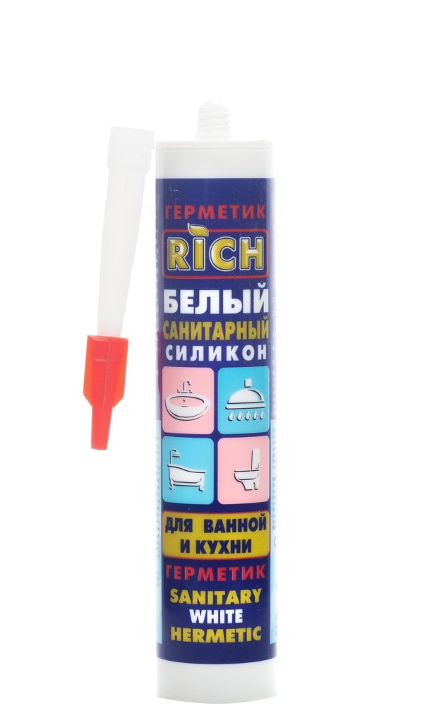 Санитарный силикон RICH белый 113946