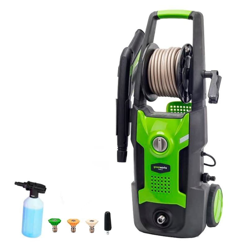 Мойка высокого давления электрическая GreenWorks 1800 Вт, 130 бар 5106507