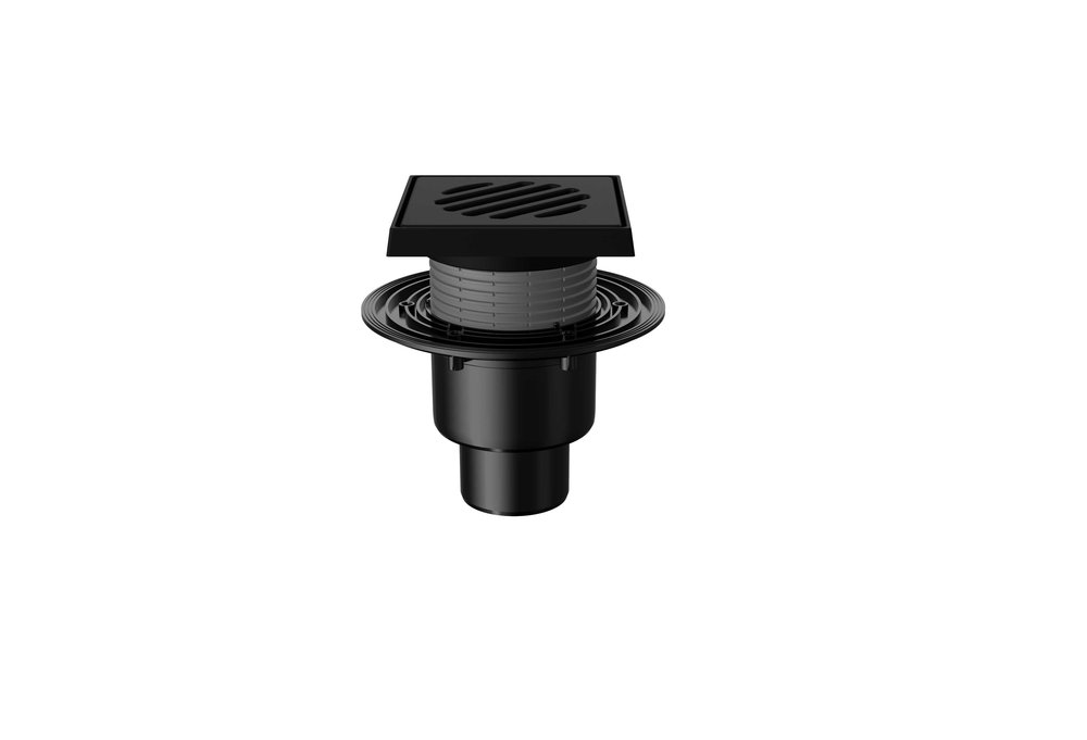 Сливной трап Fachmann T 310.0 POsG 150x150 регулируемый, без гидрозатвора, вертикальный выпуск 04.025