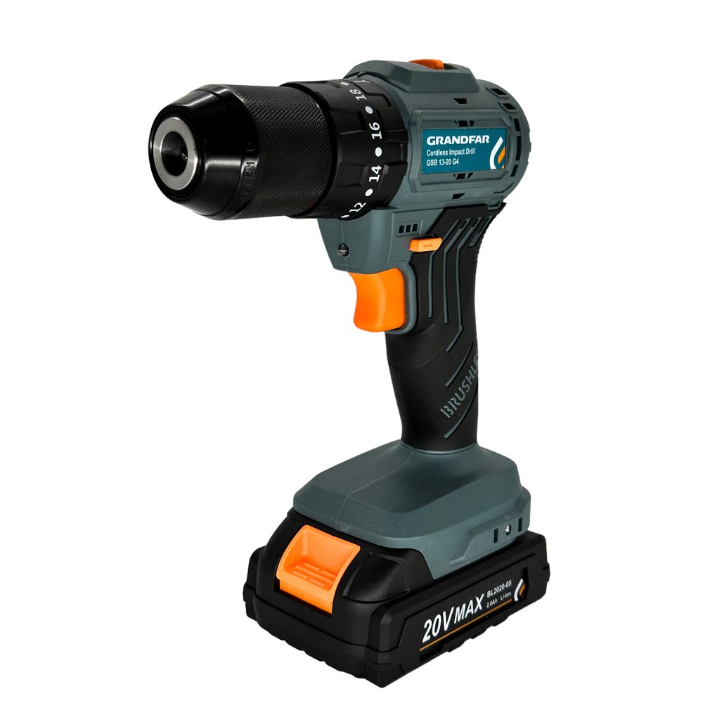 Аккумуляторный ударный шуруповерт GRANDFAR GSB 13-20G4