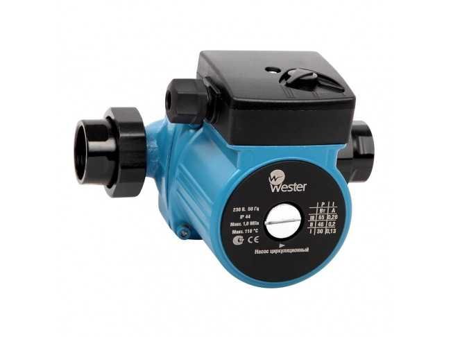 Насос циркуляционный Wester WCP 25-60G 130 мм с гайками 0-18-0035