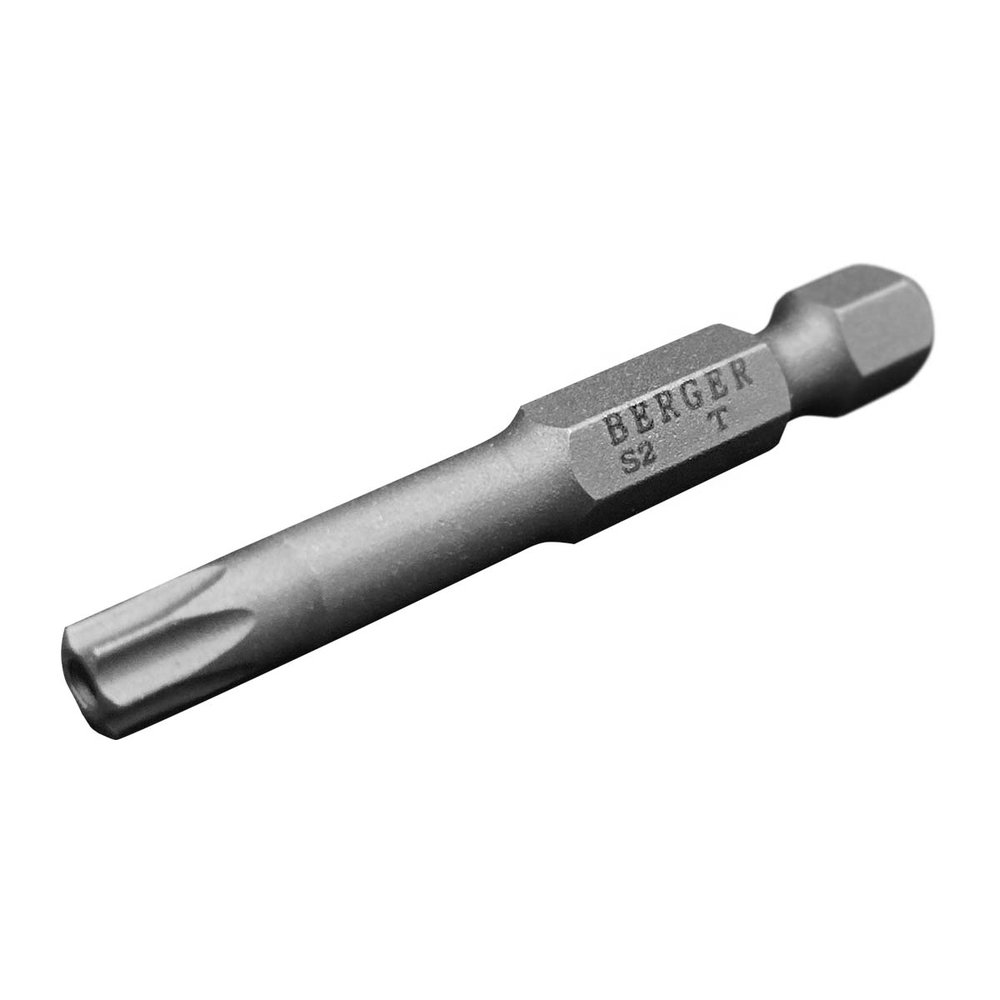 Биты магнитные TORX с отверстием T20H, 50 мм, 2 шт, S2 Berger BG BG2414