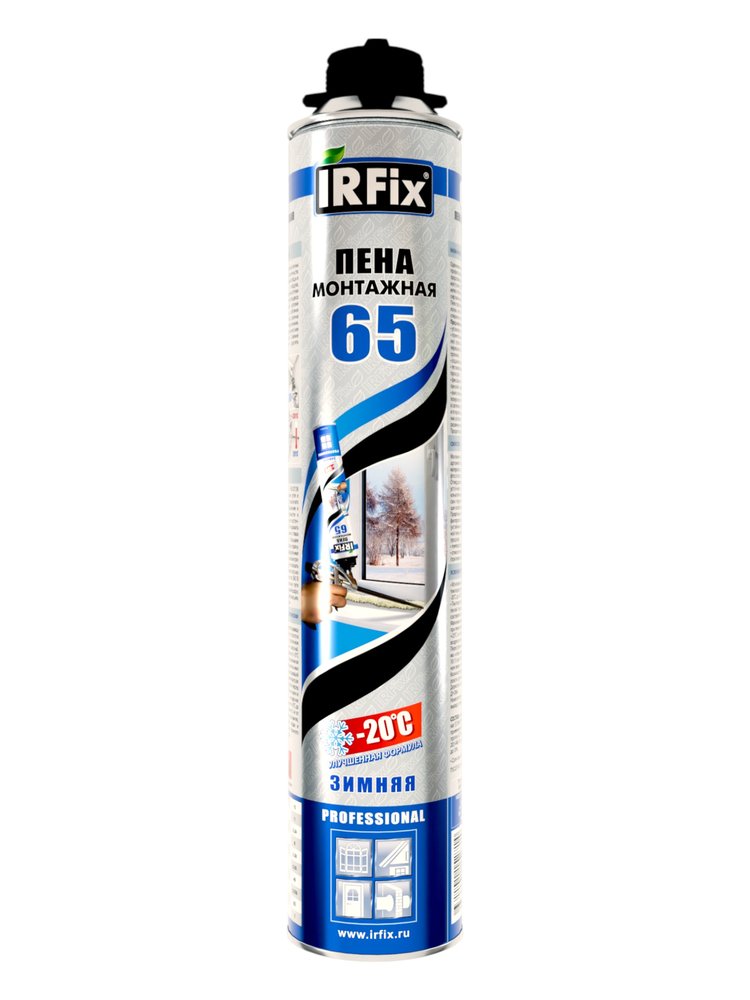 Профессиональная монтажная пена IRFIX 65 зимняя 850мл 10011
