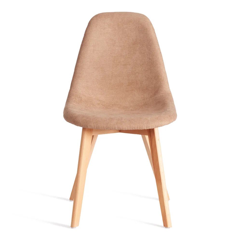 Стул Tetchair CINDY SOFT mod. C1021F1-1, 1 шт в упаковке фактурный велюр/дерево бук, 55x48x83 см, Бежевый LY1701-4, натуральный 21579