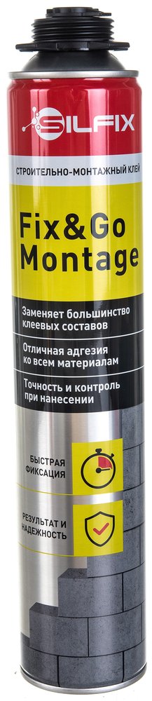 Строительно-монтажная клей-пена Sila Fix&GO Montage, 750 мл SGLUPU750