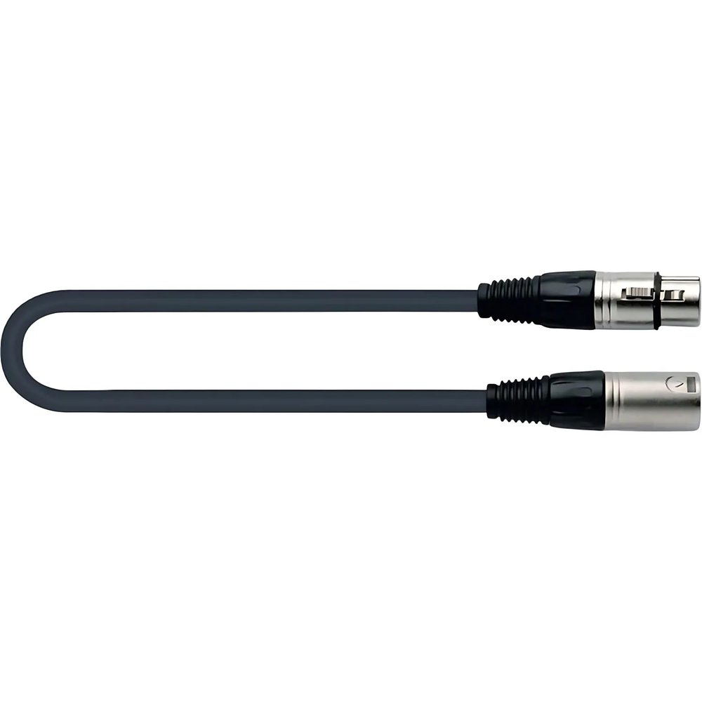Кабель микрофонный Quik Lok MX775-3, разъемы XLR/F - XLR/M, 3м