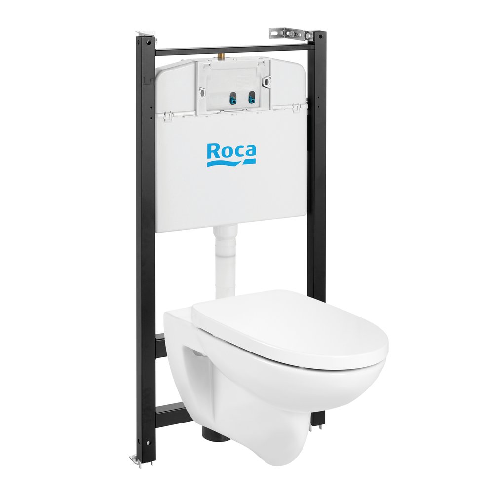ПЭК подв унитаз DEBBA ROUND Rim+инст+сиденье Roca 7.8931.0.498.0 00073103 7893104980