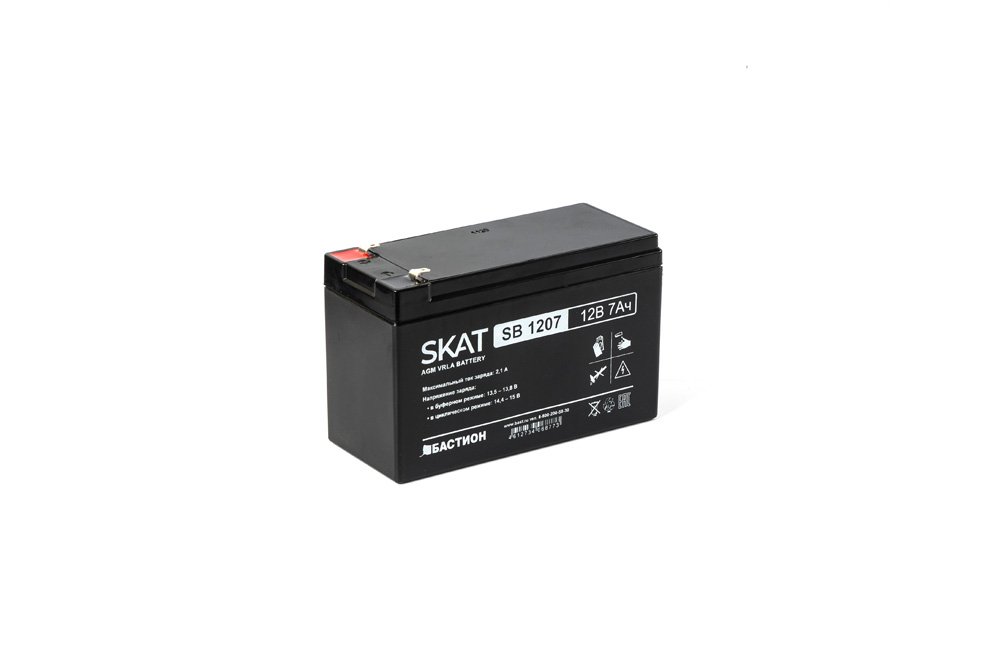 Аккумулятор свинцово-кислотный SKAT SB 1207 Бастион 2533