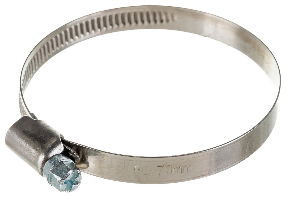 Червячный хомут нерж Gigant 50-70 мм/9 W2, 25 шт G/1/49