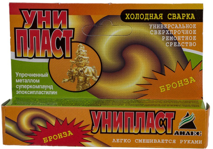 Герметик холодная сварка Анлес Унипласт-бронза, 20 г 70805